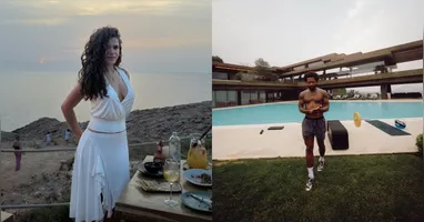 Maisa viajou para Ibiza na companhia de amigas, enquanto o atleta, mesmo de folga, cuida da preparação física para voltar ao Corinthians.