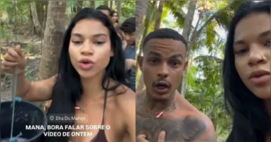 A influenciadora explicou que o consumo de carne de búfalo faz parte da rotina da Ilha do Marajó.