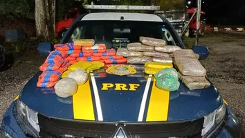 Polícia Rodoviária Federal captura 41 quilos de drogas na BR-316, com envolvimento de suspeito detido por tráfico anteriormente.
