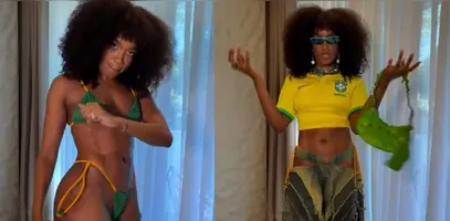 Iza recebeu em enxurrada de elogios após vestido de no clima da Copa 2026.