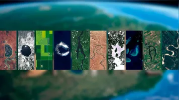 Satélite da Nasa pesquisa imagens na terra que se parecem com letras do alfabeto
