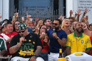 Pablo surpreendeu os fãs ao gravar participação com o grupo Menos é Mais em Belém.