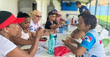 programação ainda inclui atendimentos médicos da Secretaria de Saúde (Sespa), com testes rápidos, vacinação e aferição de sinais vitais.
