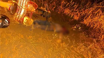 O corpo de Gilmar Gomes foi encontrado com marcas de tiros na região da cabeça, caído próximo à sua motocicleta em uma estrada de terra.