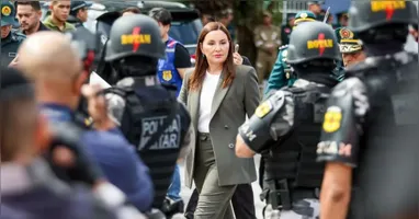 Ao tomar posse, a governadora Hana Ghassan ressaltou a segurança pública como uma das prioridades da gestão.