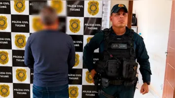Alan Jorge Bezerra Pereira foi localizado após cruzamento de dados do serviço de inteligência e apresentado à Delegacia de Polícia Civil de Tucumã.