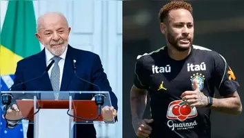 Imagem ilustrativa da notícia Lula diz que Neymar é o "primeiro jogador home office do mundo"
