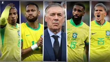 O técnico Carlo Ancelotti abriu o jogo ao jornal The Athletic e confirmou que a espinha dorsal da Seleção Brasileira para a Copa do Mundo de 2026 já está desenhada.