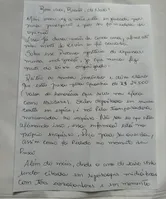 Carta de Deolane escrita na prisão