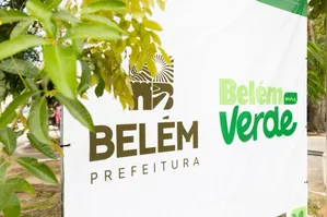 O prefeito de Belém, Igor Normando, participou do lançamento do jardim