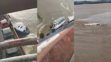 Uma lancha afundou em Santarém após tentar alcançar uma balsa. Conheça os detalhes e o risco da navegação na região.