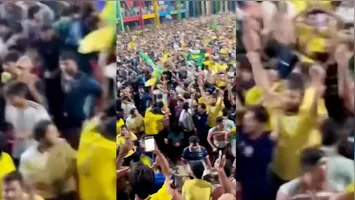 A torcida pelo Brasil em Bangladesh comemorou muito a classificação para as oitavas de final da Copa do Mundo