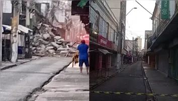Um prédio desabou em Belém, interdição na rua Treze de Maio. Informações sobre feridos e segurança são aguardadas. Acompanhe as atualizações.