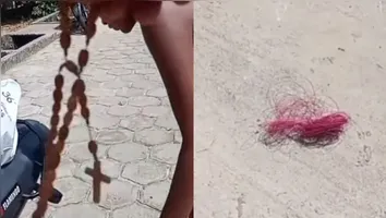Um motociclista se salviu de um grave acidente com linha cortante devido a um terço e alerta sobre os perigos das pipas no Pará.