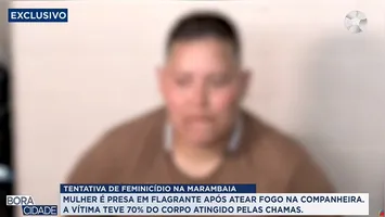 A mulher foi presa em flagrante após a companheira ter 70% do corpo queimado.