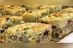 Delícia de torta de sardinha para lanche ou jantar