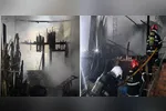 Casas foram destruídas por um incêndio durante a madrugada na Terra Firme, em Belém.