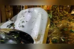 Apesar do susto, não houve feridos e os danos foram apenas materiais.