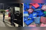 Policiais encontraram a droga após abordagem ao motorista do caminhão