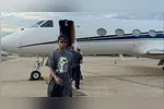Jogador chegou ao Rio de Janeiro neste domingo e compartilhou registro nas redes sociais.