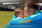 Neymar celebrou o primeiro aniversário da filha Mel nas redes sociais durante a disputa da Copa do Mundo.