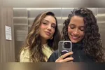 O momento de descontração foi compartilhado pelas duas nas redes sociais na última sexta-feira (10).