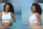 A primeira filha de Lucy Ramos nasceu em abril de 2025.