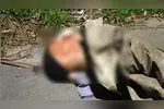 O corpo foi encontrado sem cabeça, que estava nas proximidades dentro de um saco plástico