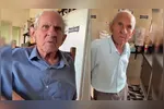 Vovô Anésio ficou conhecido nas redes sociais através dos vídeos que fazia com o neto,
