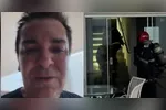 Regis Danese pediu orações aos seguidores nas redes sociais, enquanto equipes de resgate atuavam para conter fogo em sua residência.
