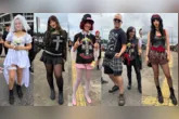 Fãs capricham nos looks com referências ao universo do Guns N’ Roses e transformam o Mangueirão em uma passarela de estilo e atitude.