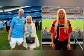Gabrielle Haaland acompanha a campanha da Noruega na Copa do Mundo e viralizou nas redes sociais pela semelhança com o irmão, Erling Haaland.