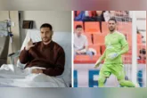 Antes da estreia da Argélia na Copa do Mundo de 2026, Luca Zidane sofreu fraturas na mandíbula e no queixo, passou por cirurgia e acelerou a recuperação para voltar aos gramados usando uma máscara de proteção facial.