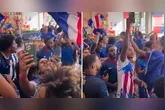 A torcida caboverdeana em todo o Brasil celebrou os primeiros gols da Seleção na Copa do Mundo.