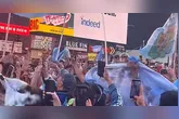 Torcida da Argentina na Times Square.