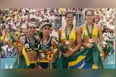 Jackie Silva e Sandra Pires conquistaram o ouro, enquanto Adriana Samuel e Mônica Rodrigues ficaram com a prata em Atlanta 1996.