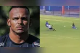 Atacante perdeu oportunidade de gol.