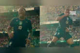 A ilusão óptica da camisa pode ter sido apenas uma coincidência, mas ela resume bem a expectativa que o futebol brasileiro deposita no jovem atacante