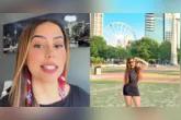 Samara Castro, de 29 anos, natural de Belém, no Pará, é digital influencer, jornalista e atriz, e ela mora há cerca de um ano na região de Long Branch, em New Jersey, próxima a Nova York.
