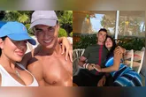 Na imagem publicada nas redes sociais, o casal aparece aproveitando momentos de descanso e descontração longe da rotina dos gramados.