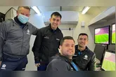 Rafael Traci (centro) foi o escolhido para o VAR. O árbitro vem de intensas polêmicas após a rodada do final de semana do Brasileirão