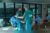 Neymar fora do treino da seleção brasileira para a Copa do Mundo.