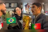Resposta da paraense em espanhol deixou o argentino sem graças com a taça na mão