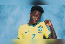 Vini Jr. comemora gol diante do Haiti e vira destaque entre os torcedores nas redes sociais.