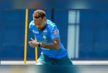 Neymar treina com bola em Nova Jersey e avança na recuperação da lesão na panturrilha. Camisa 10 pode voltar aos gramados na próxima quarta-feira (24), contra a Escócia.