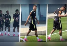 Neymar calça chuteira e treina com elenco completo da Seleção: 'Estavam com saudade de mim?'