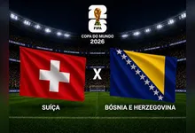 Imagem ilustrativa da notícia Suíça goleia Bósnia por 4 a 1 e conquista primeira vitória na Copa