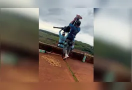 Estrutura da Trilha da Ponte do Esqueleto, local conhecido pela prática de esportes radicais e marcado por histórico de acidentes graves no interior paulista.