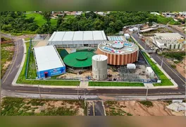 Fachada do moderno complexo poliesportivo da UsiPaz de Redenção, preparado para atender mais de 80 mil moradores locais.