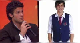 Chay Suede se irritou durante homenagem no ‘Domingão com Huck’ ao relembrar início da carreira na televisão.